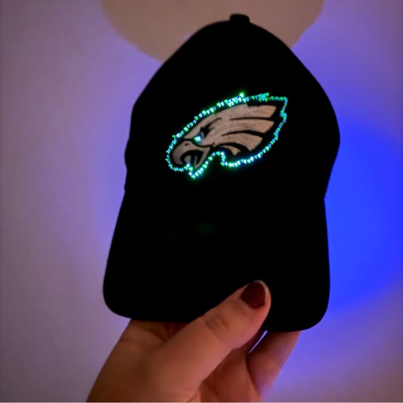Vintage Philadelphia Eagles Lightwear Fiber Optic Light-Up Hat NFL 90s